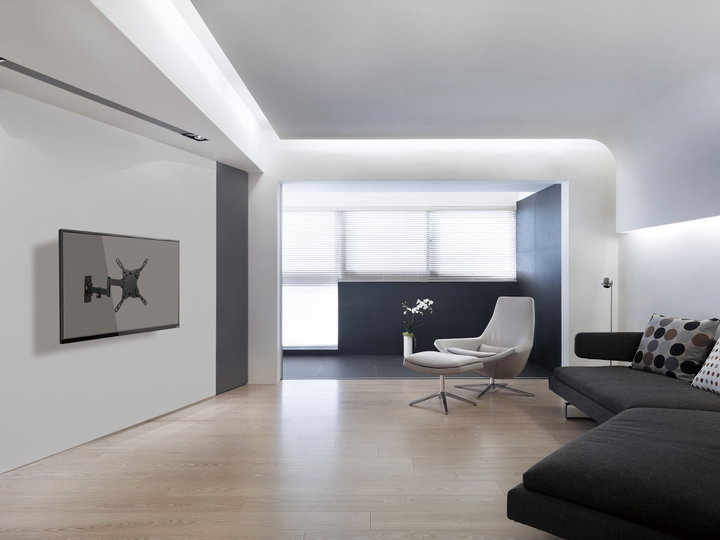 Staffa a Muro Universale 3 Snodi per TV LED LCD 13-42" Nero - Manhattan ICA-PLB 400D