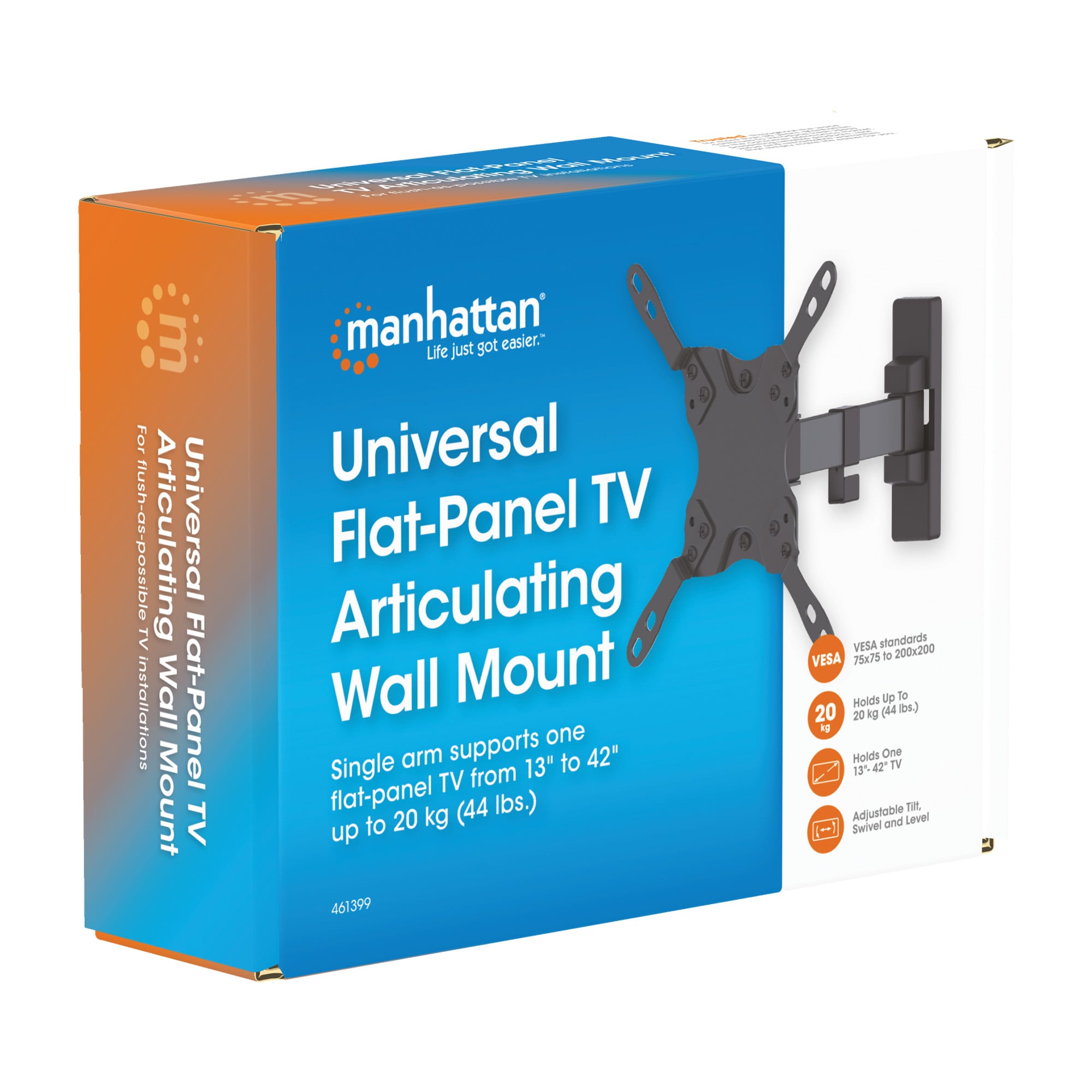 Universal Wall Bracket 2 LCD TV joints 13 - 42 " Black - Manhattan ICA-PLB 400 S