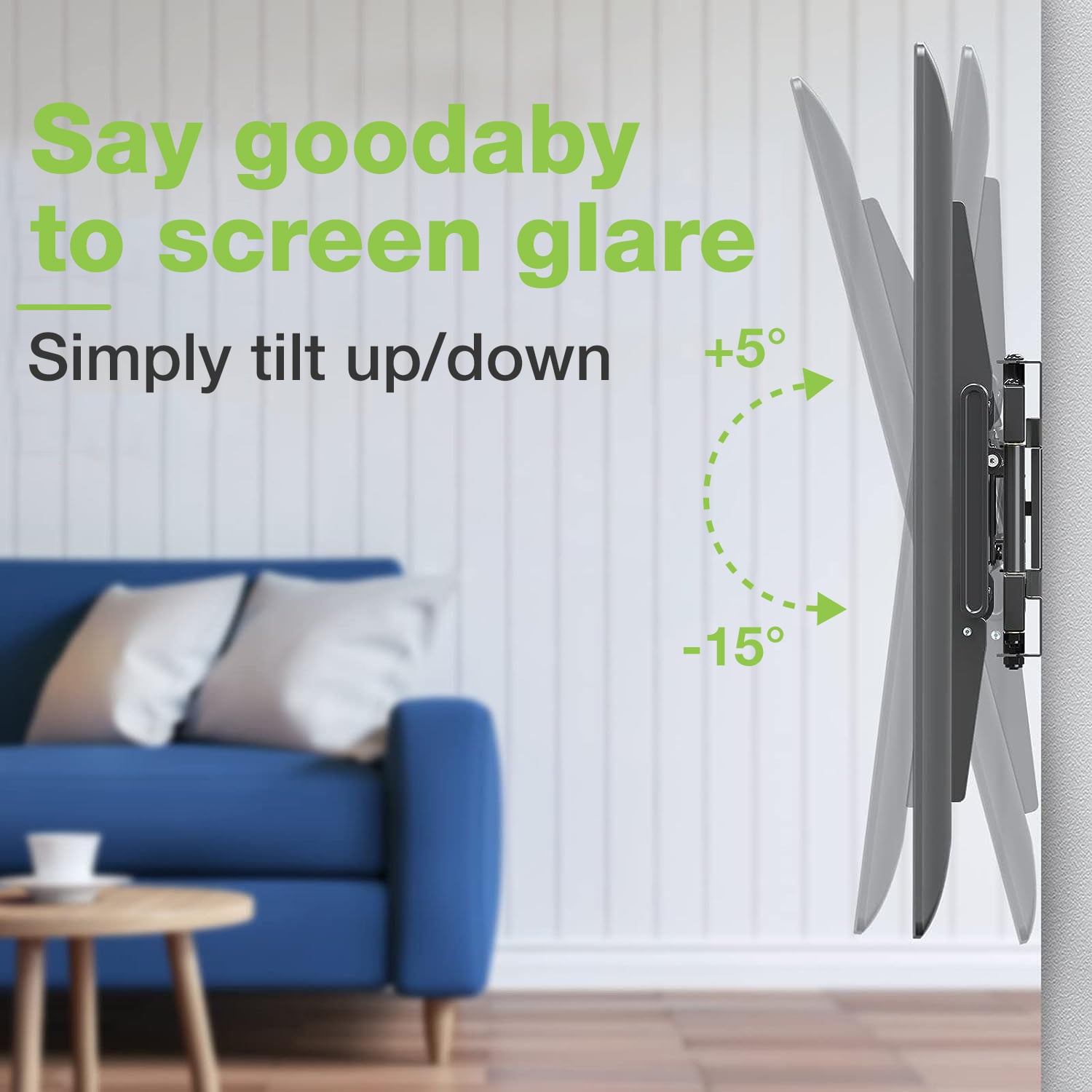 Staffa a Muro con Doppio Braccio per TV LCD 42-75'' Full-Motion - Techly ICA-PLB 473