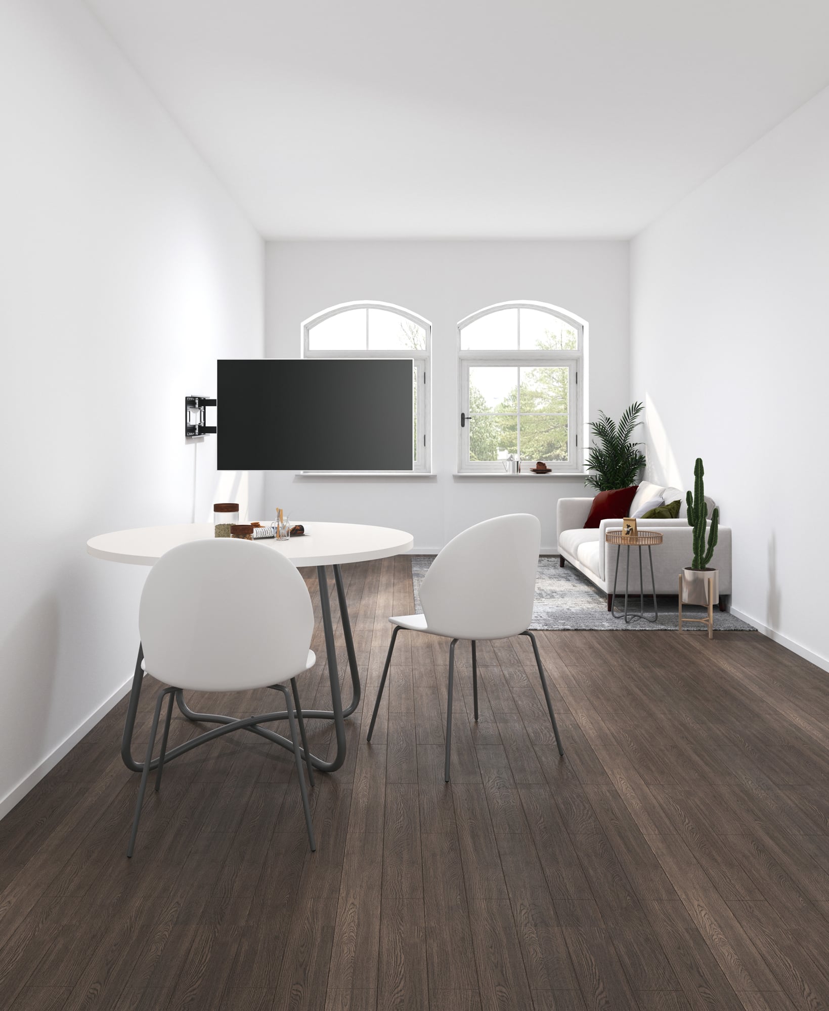 Staffa a Muro Braccio Estensibile fino a 1015 mm per LCD 43-80'' Nero - Techly ICA-PLB 490