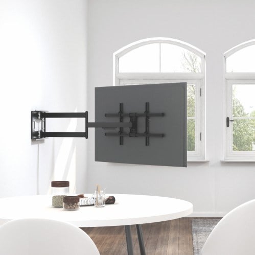 Staffa a Muro Braccio Estensibile fino a 1015 mm per LCD 43-80'' Nero - Techly ICA-PLB 490