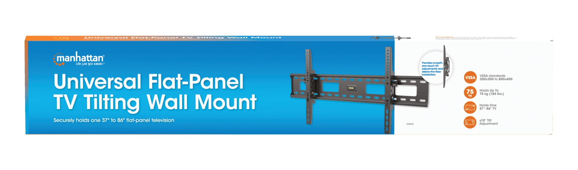 Supporto universale inclinabile da parete per TV Flat-Panel 37-90" - Manhattan ICA-PLB 830BM