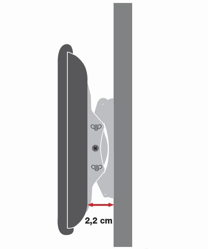 Supporto a Muro per TV LED LCD 42-80'' Ultra Slim fisso H400mm - Techly ICA-PLB 840
