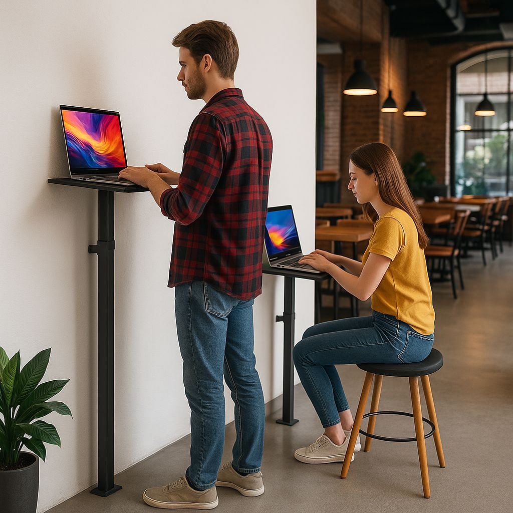 Postazione di Lavoro a Parete ad Altezza Regolabile - Techly ICA-PLW 03