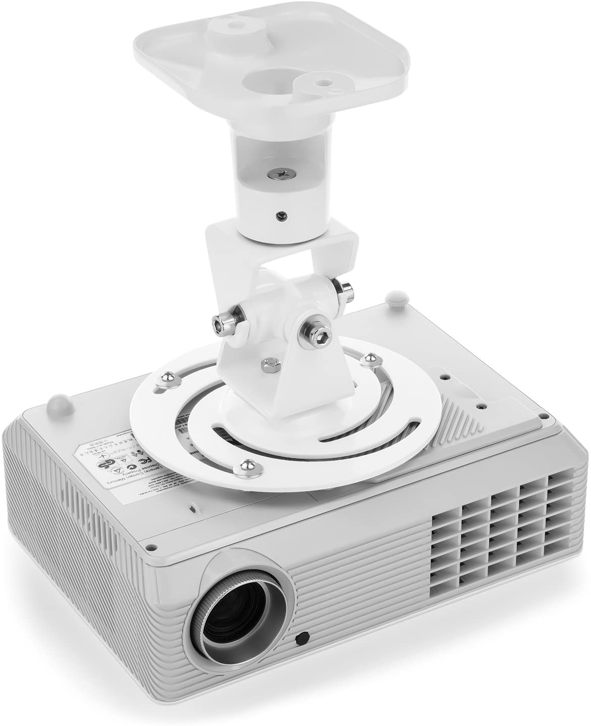 Staffa Universale a Soffitto per Proiettore, Bianco - Techly ICA-PM 100WH