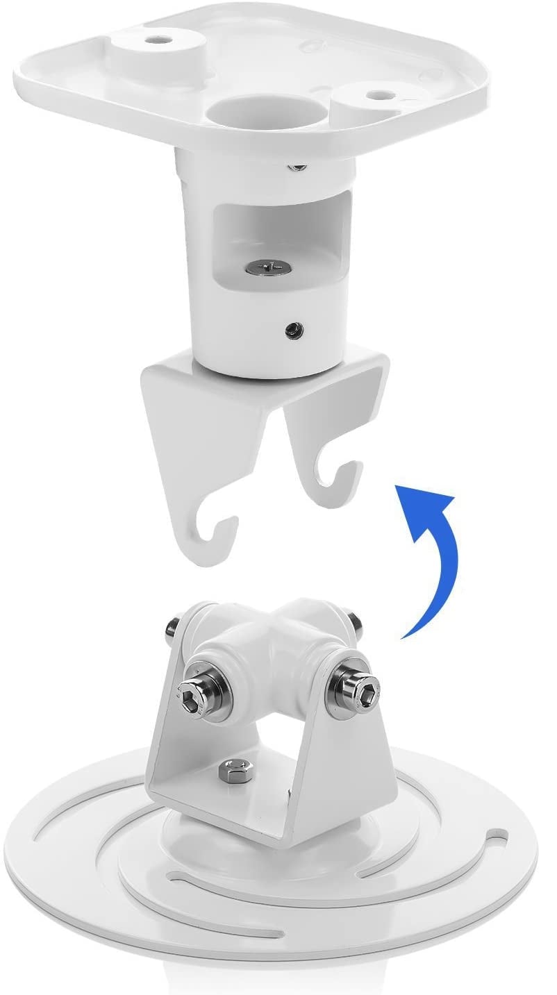 Staffa Universale a Soffitto per Proiettore, Bianco - Techly ICA-PM 100WH