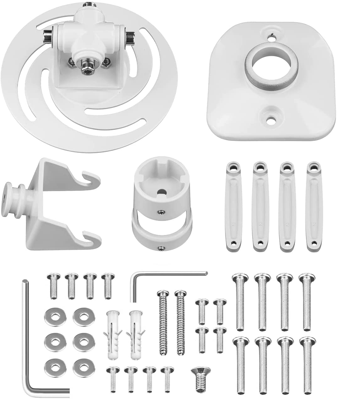 Staffa Universale a Soffitto per Proiettore, Bianco - Techly ICA-PM 100WH
