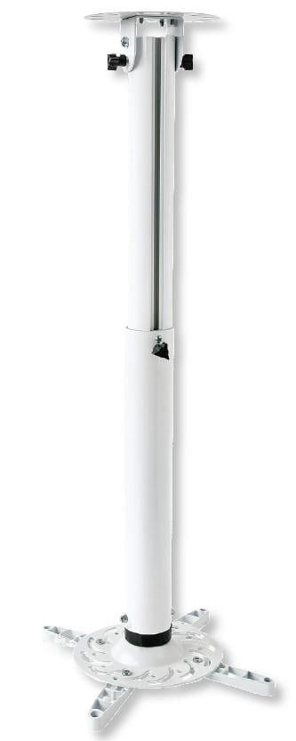 Supporto a Soffitto per Proiettori Estensione 500-770 mm Bianco - Techly ICA-PM 104MW