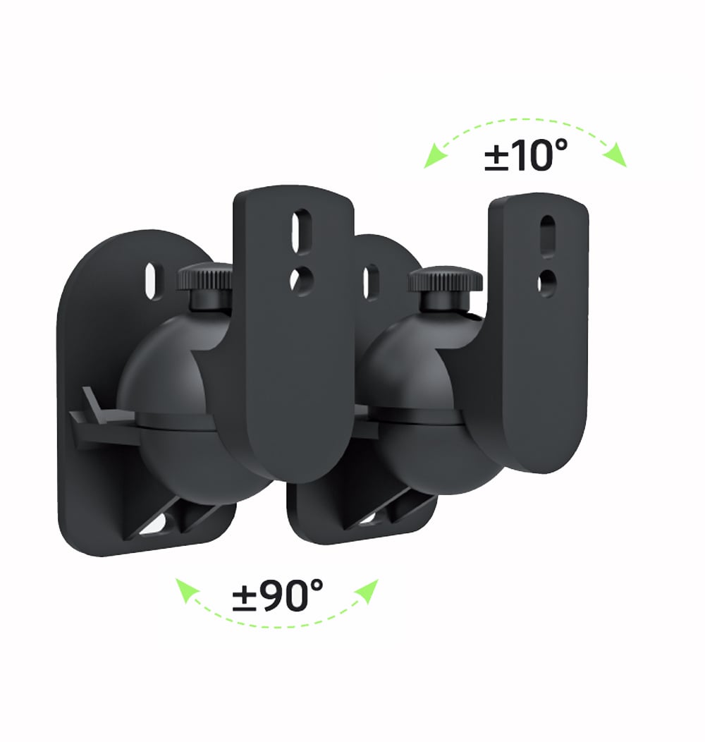 Coppia Staffe Speakers a Parete Universali Regolabili - Techly ICA-SP SS28