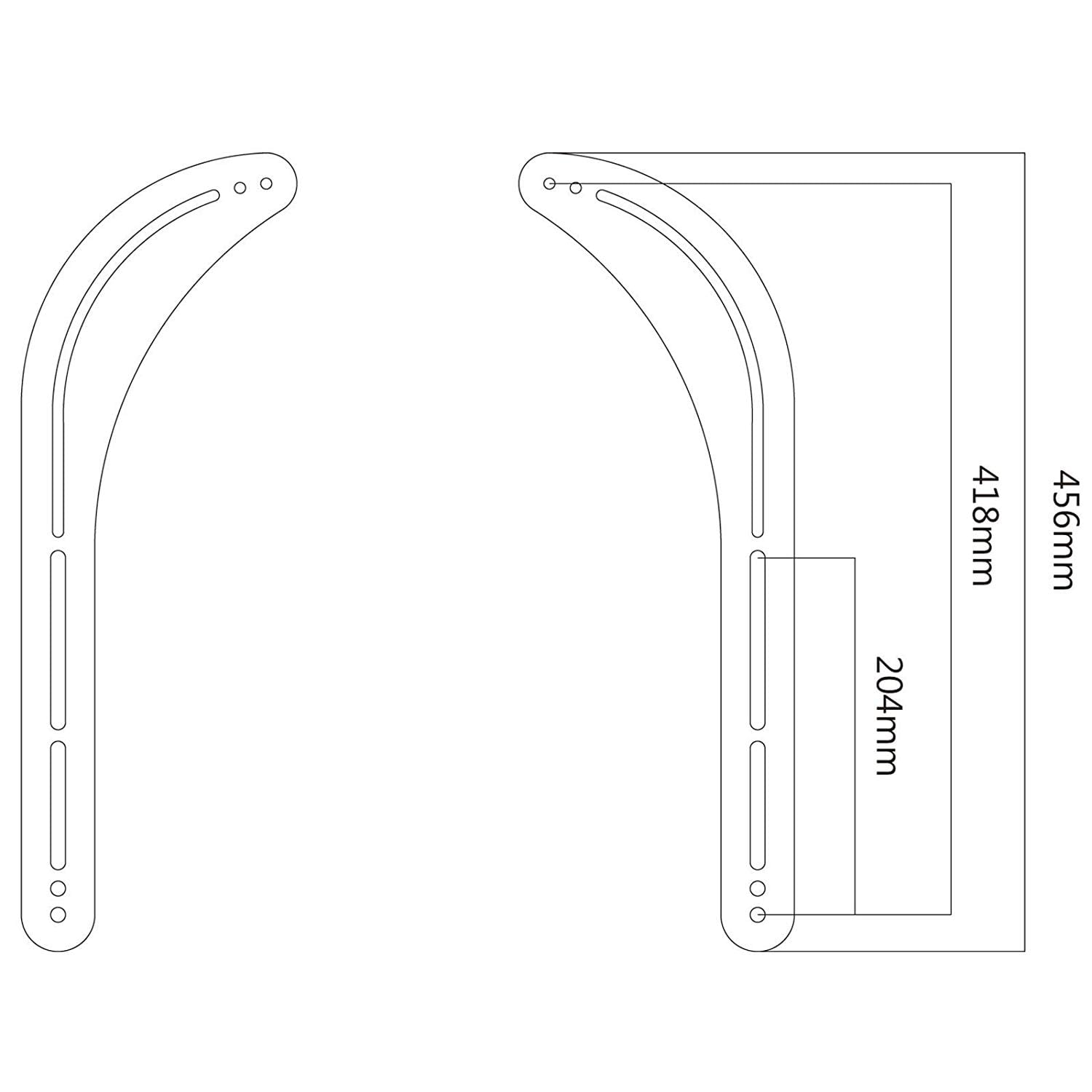 Supporto per Soundbar Sopra o Sotto TV 32-70'' - Techly NP ICA-SP-SB01