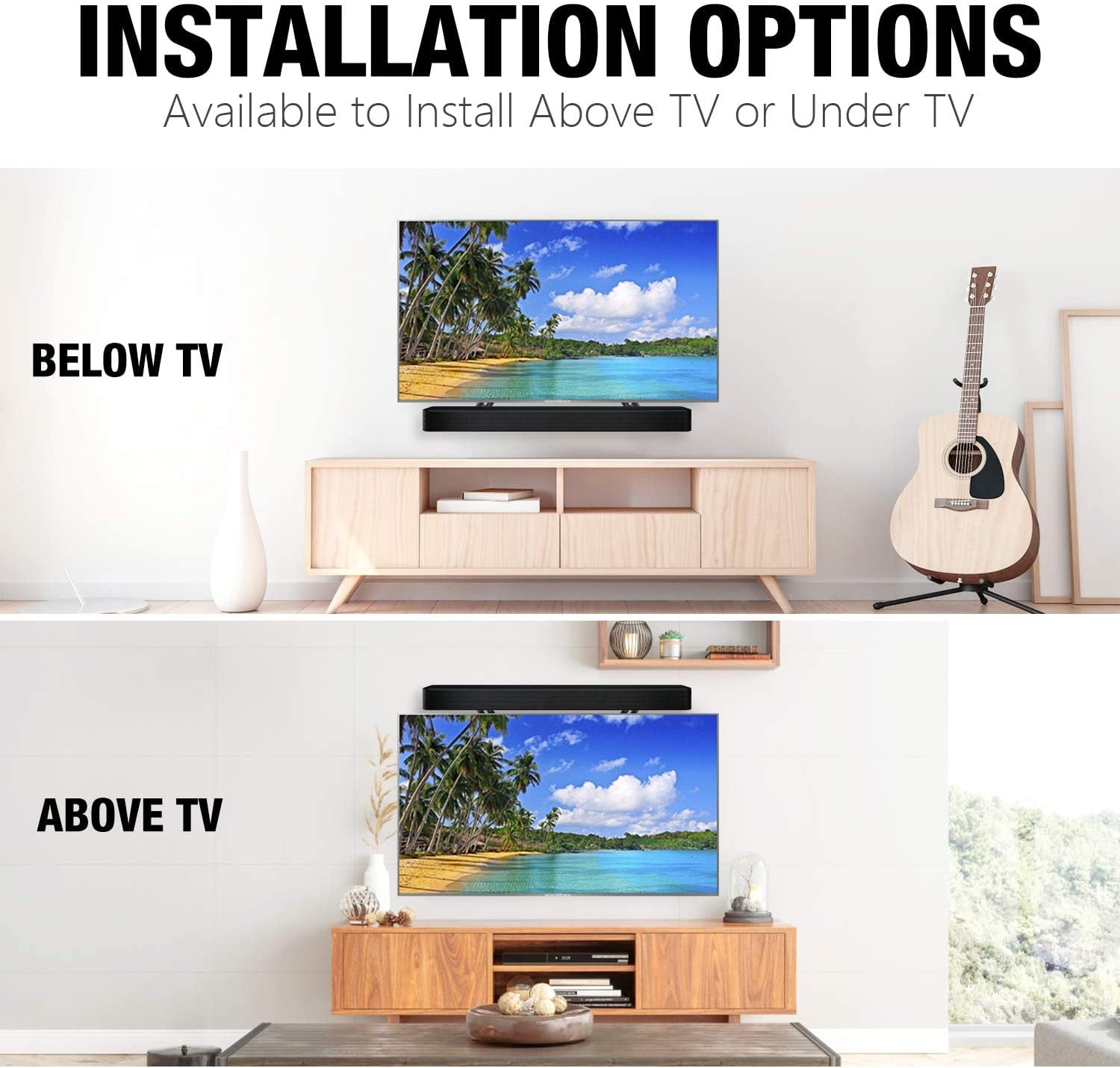 Supporto per Soundbar Sopra o Sotto TV 23-65'' - Techly NP ICA-SP-SB03