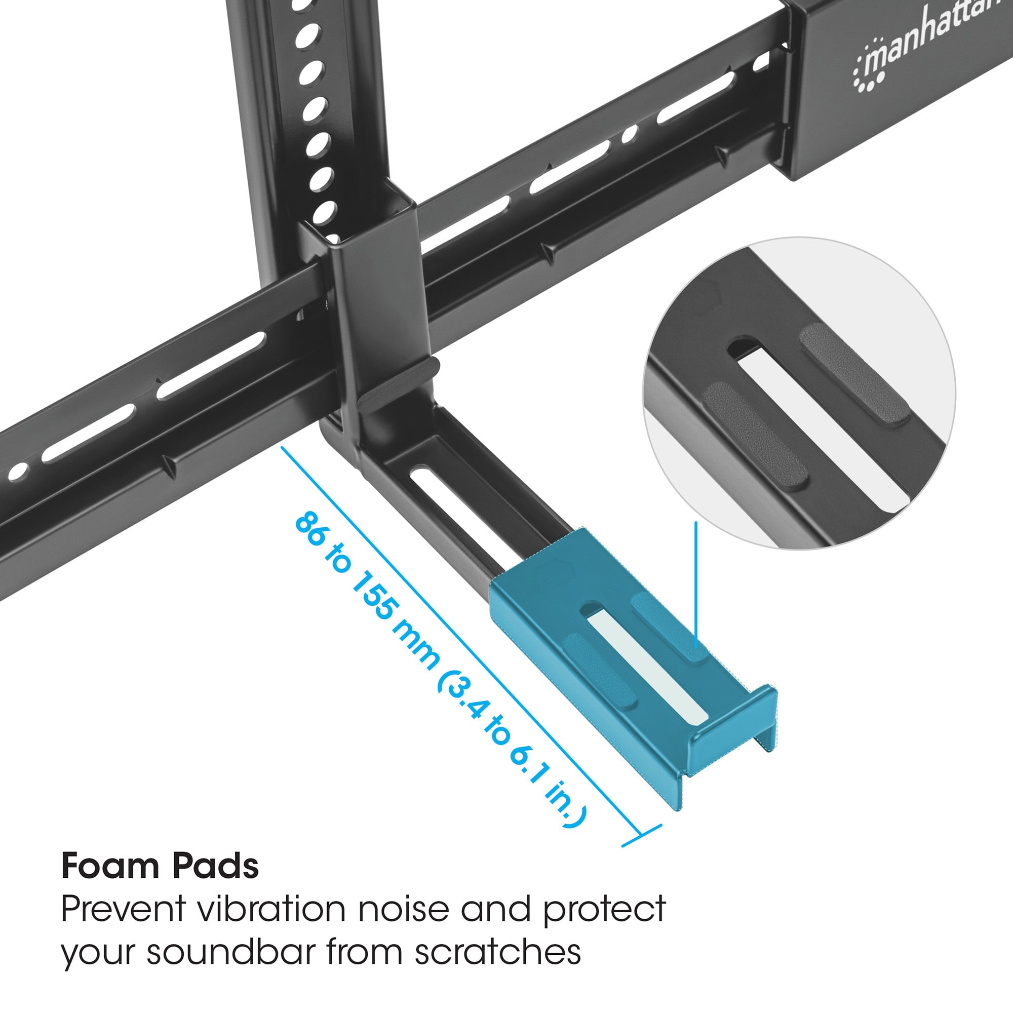 Supporto Universale per Soundbar da Muro Max VESA 800x400 - Manhattan ICA-SP-SB05