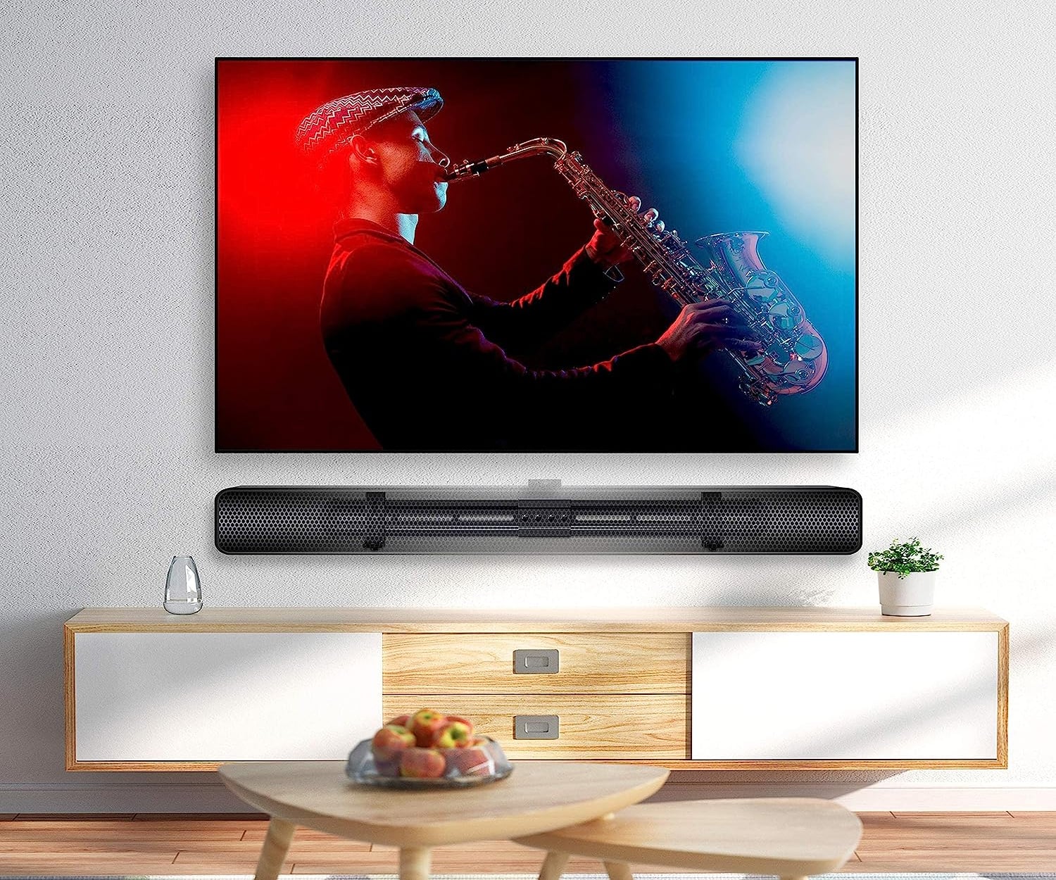 Supporto Universale per Soundbar da Muro o Staffa Max VESA 600x400 - Techly ICA-SP-SB06