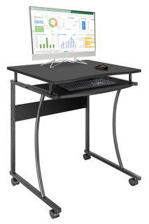 Compact Desktop with Removable Keyboard Shelf - Techly ICA-TB 131 B
