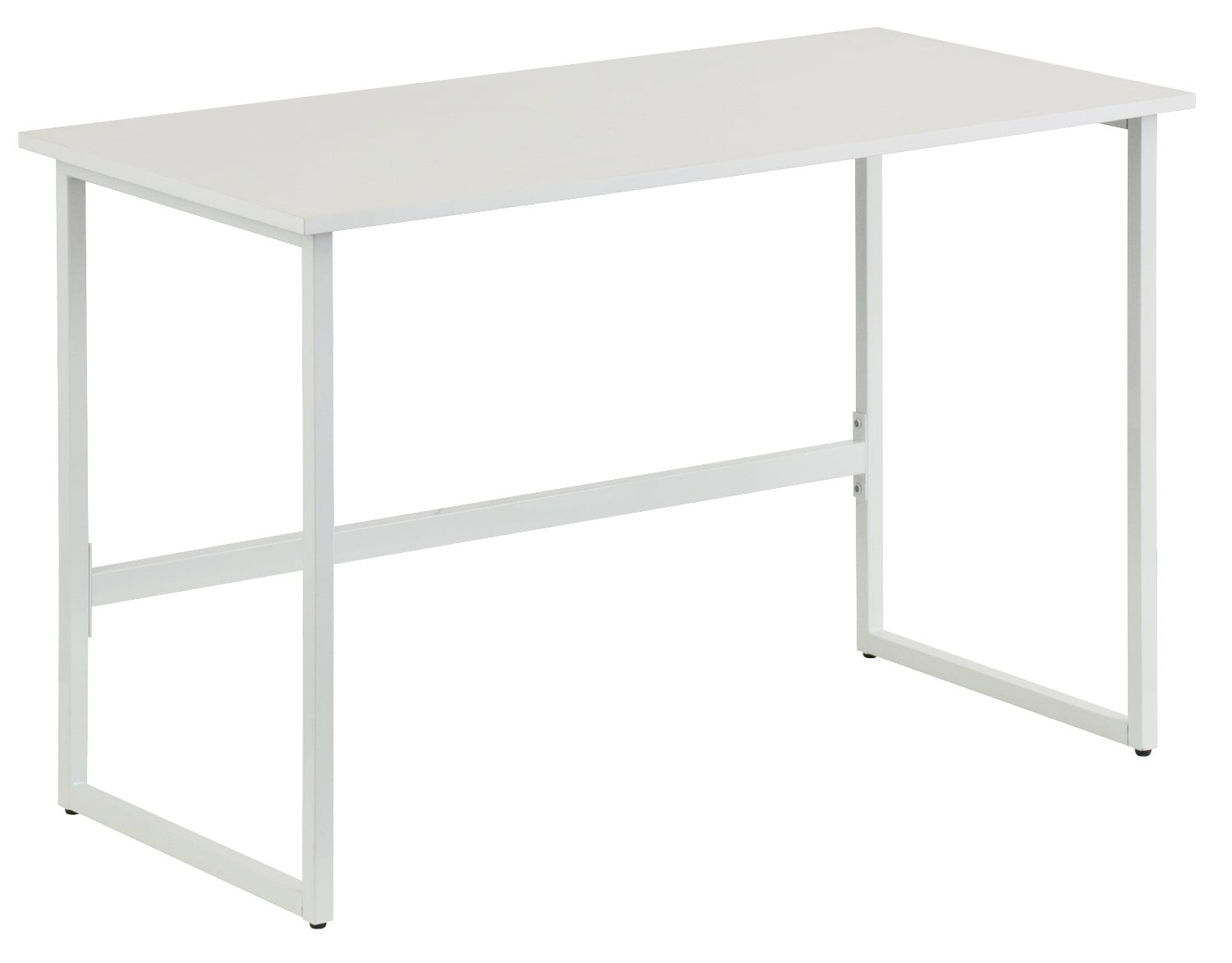 Computer Desk with Modern Design for Home and White Office - Techly ICA-TB 3545 W