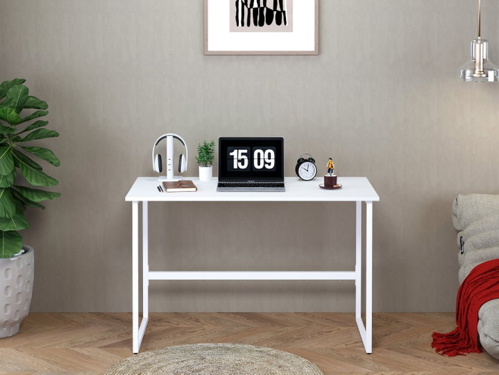 Scrivania per computer design moderno, area 1200x600 mm, colore bianco - Techly ICA-TB 3545W