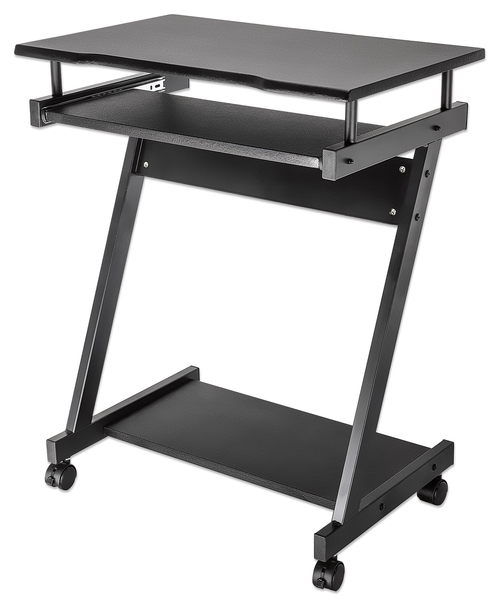 Scrivania Compatta per Computer con Ripiano Estraibile per Tastiera - Techly ICA-TB 935B