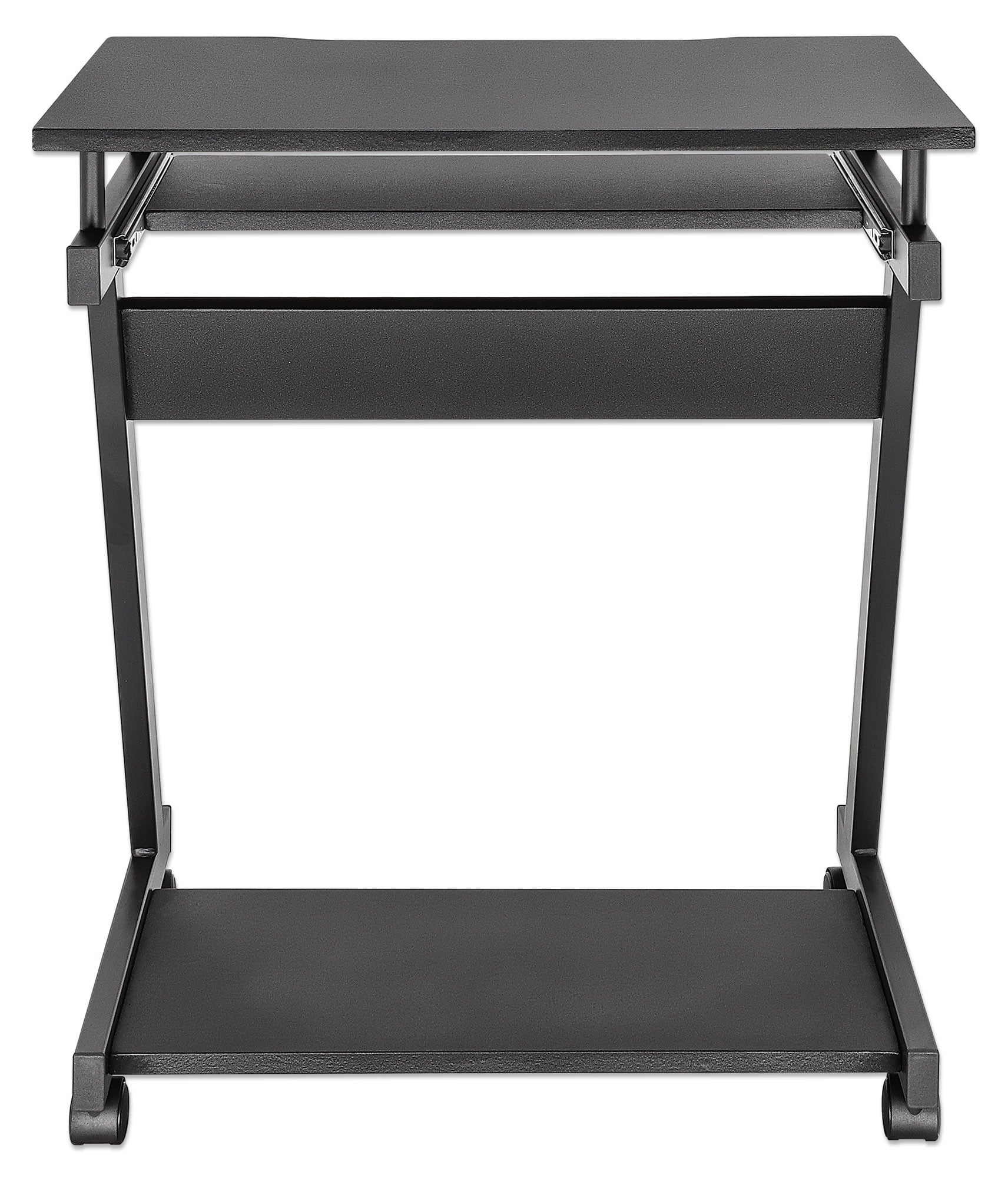 Scrivania Compatta per Computer con Ripiano Estraibile per Tastiera - Techly ICA-TB 935B