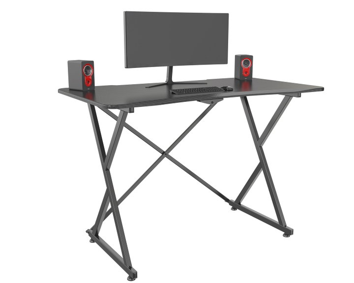 Scrivania gaming ergonomica 110 cm nero - Techly ICA-TB ESG01