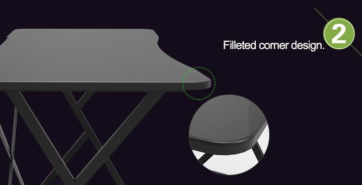 Scrivania gaming ergonomica 110 cm nero - Techly ICA-TB ESG01