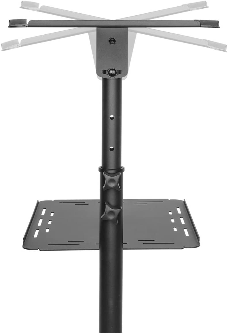 Carrello per Proiettore Notebook Regolabile con Mensola - Techly ICA-TB TPM-10