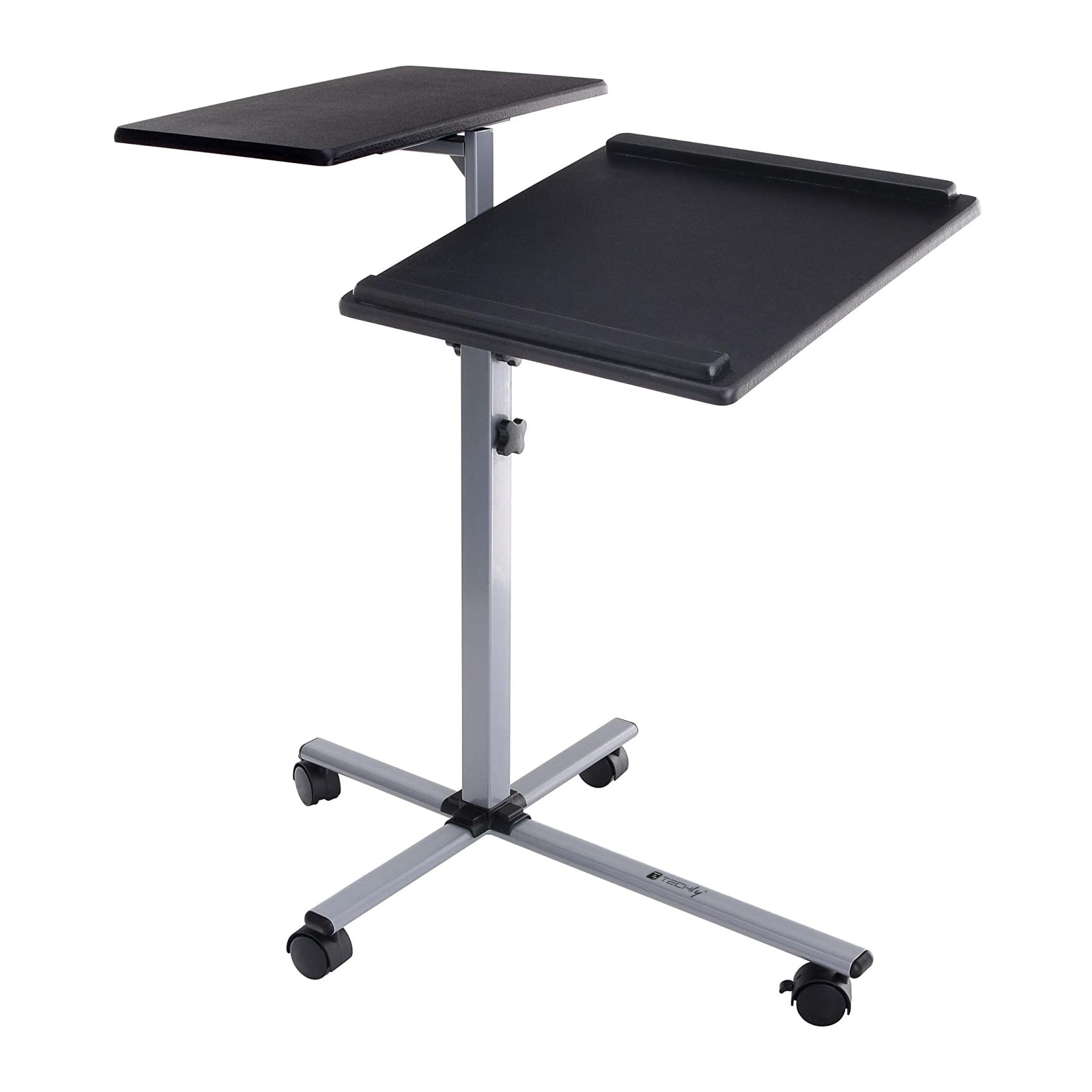 Carrello per Proiettore e Notebook a Due Ripiani Regolabile in Altezza - Techly ICA-TB TPM-2