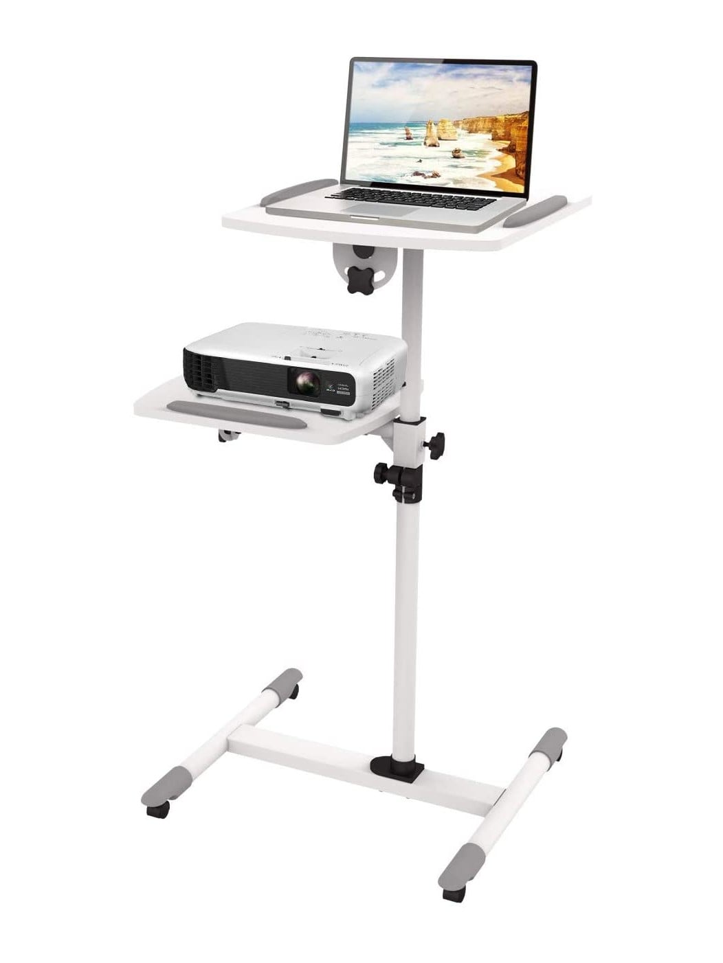 Carrello Supporto per Proiettore Beamer Notebook PC Ripiani Regolabili - Techly ICA-TB TPM-6