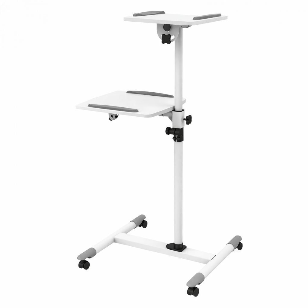 Carrello Supporto per Proiettore Beamer Notebook PC Ripiani Regolabili - Techly ICA-TB TPM-6