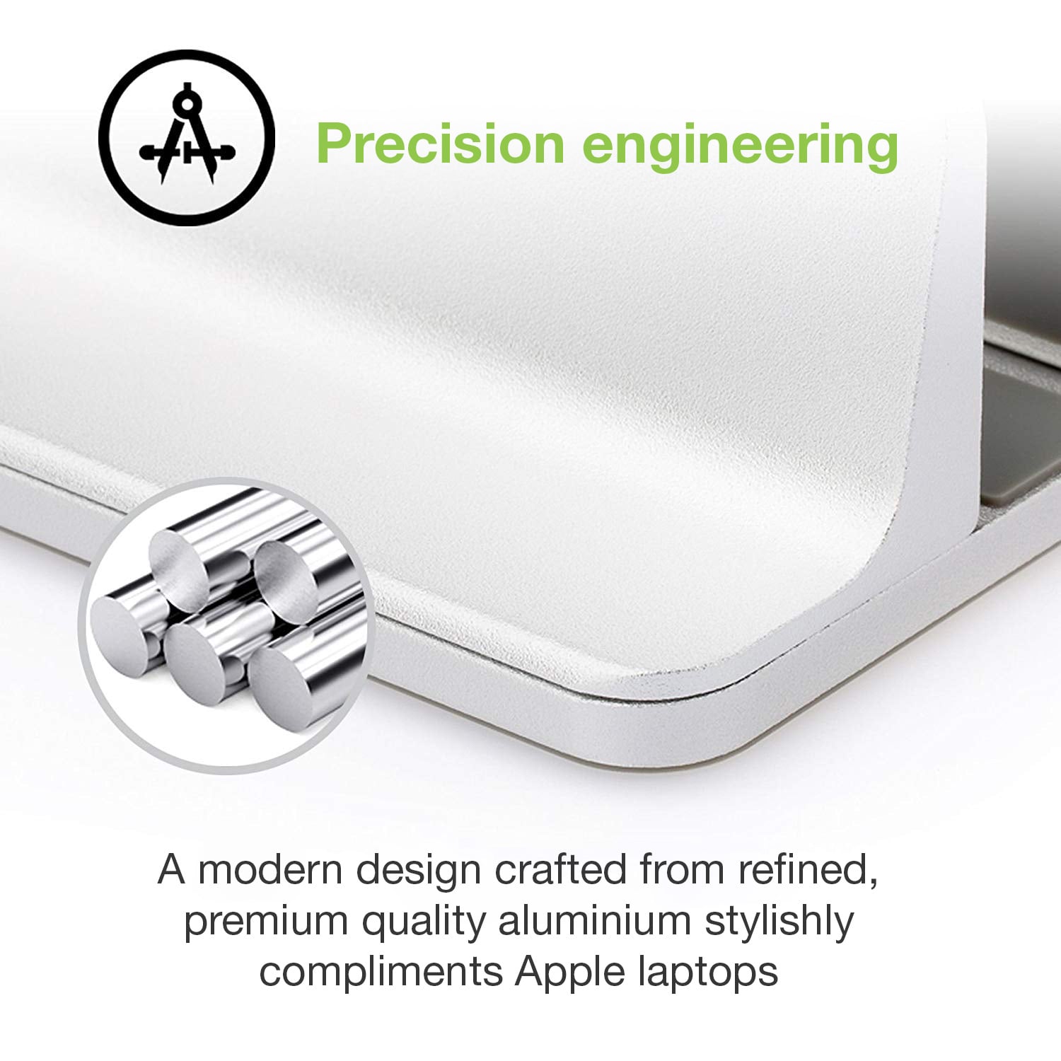 Supporto Verticale per Notebook in Alluminio - Techly ICA-TBL 010