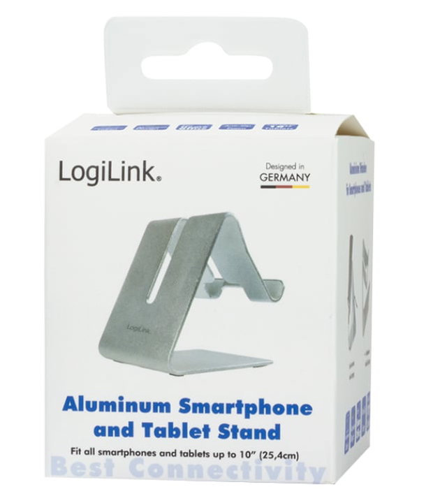 Supporto in Alluminio per Smartphone e Tablet Universale Silver - Logilink ICA-TBL 122
