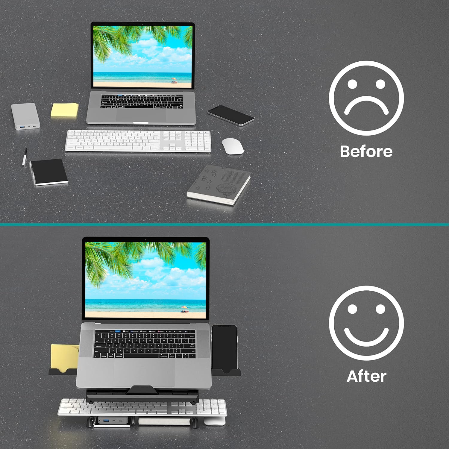Supporto per Notebook e Tablet 10-15.6'' Ergonomico Nero - Logilink ICA-TBL 133