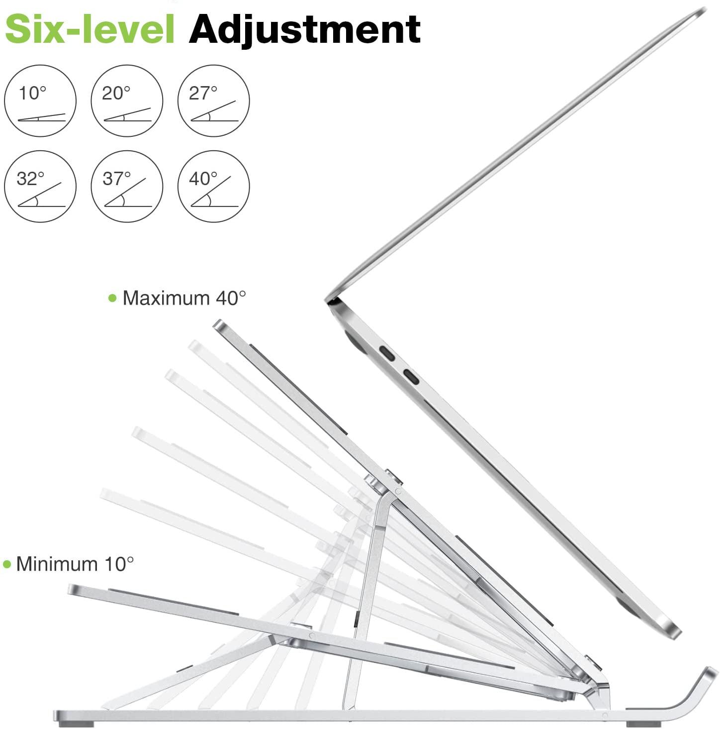 Supporto Pieghevole in Alluminio per Notebook Tablet e Smartphone da 10'' a 16'' - Techly ICA-TBL 134TY