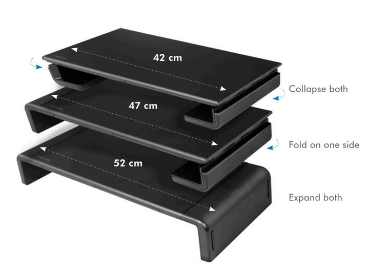 Supporto Monitor Smartphone Tablet Regolabile 420-520 mm Nero - Logilink ICA-TBL 140