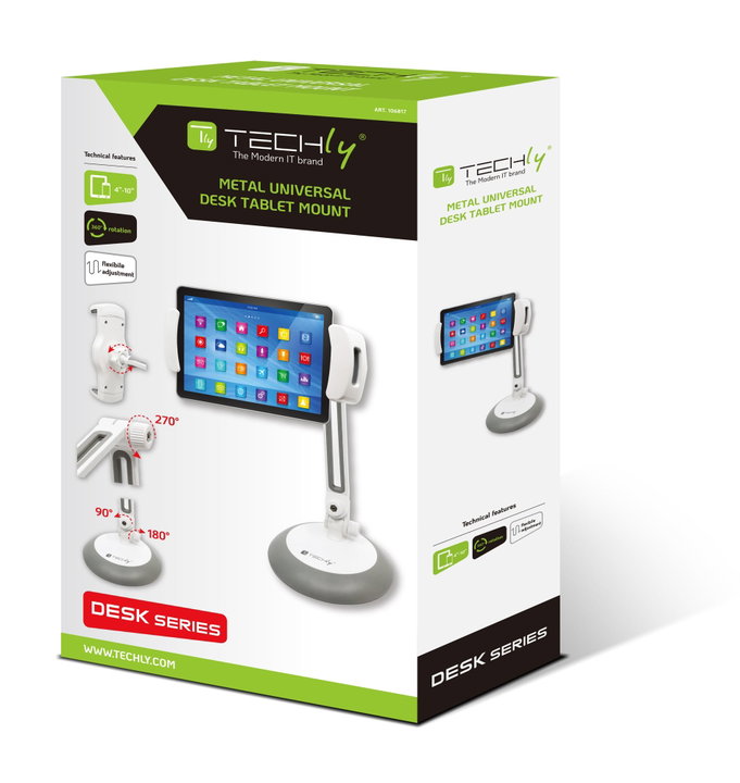 Supporto Universale da Tavolo per Smartphone e Tablet fino a 10'' - Techly ICA-TBL 165