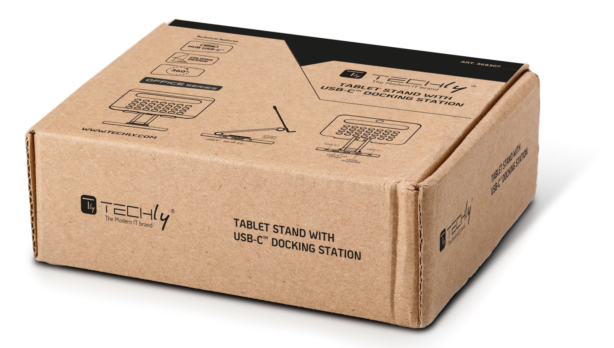 Support for Tablet Hub Docking Station USB-C 8 in 1 - Techly ICA-TBL DOCK 81