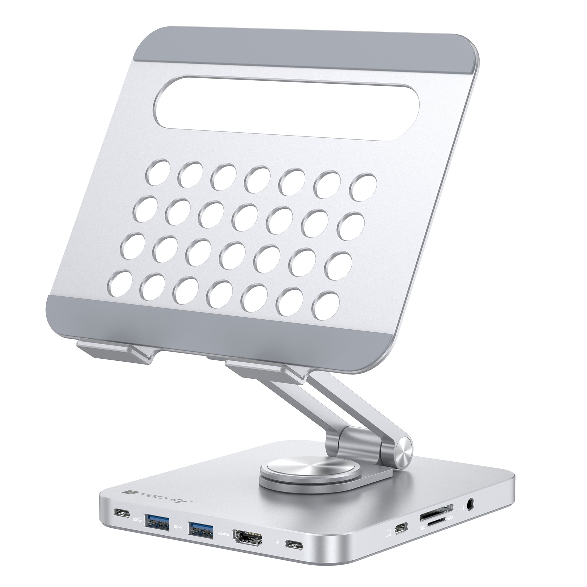Support for Tablet Hub Docking Station USB-C 8 in 1 - Techly ICA-TBL DOCK 81