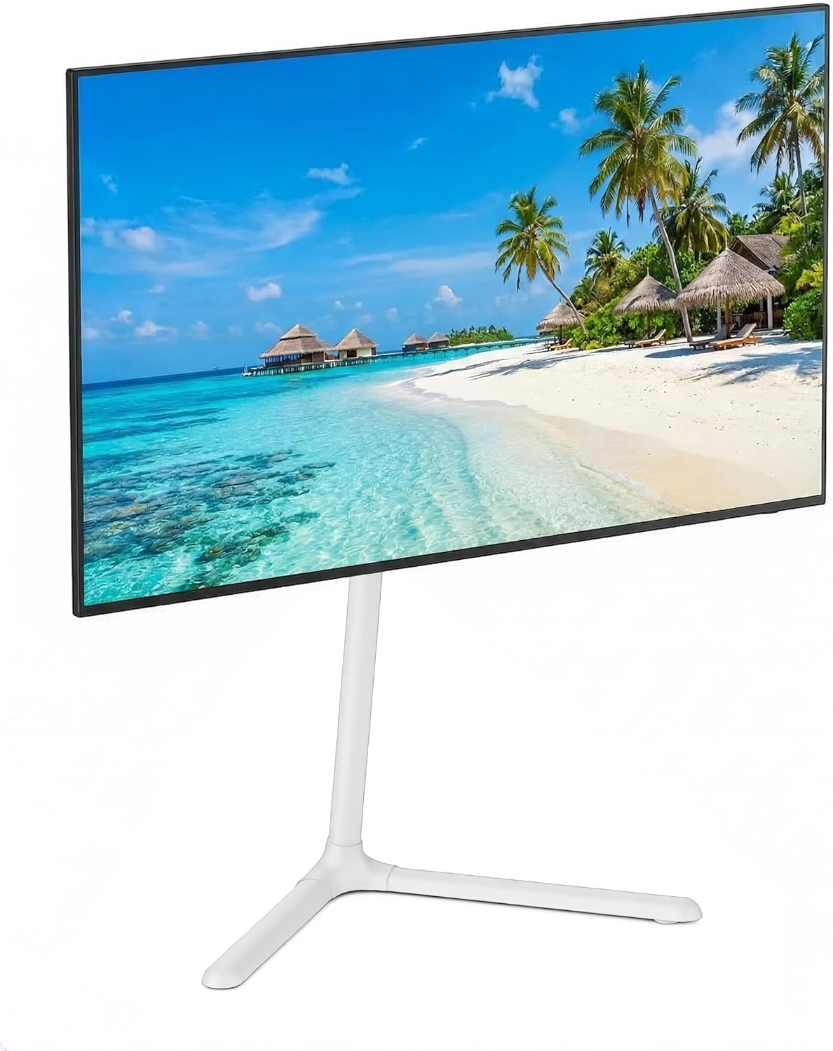 Supporto a Pavimento per TV Girevole Portatile Regolabile in Altezza - Manhattan ICA-TR 46MH