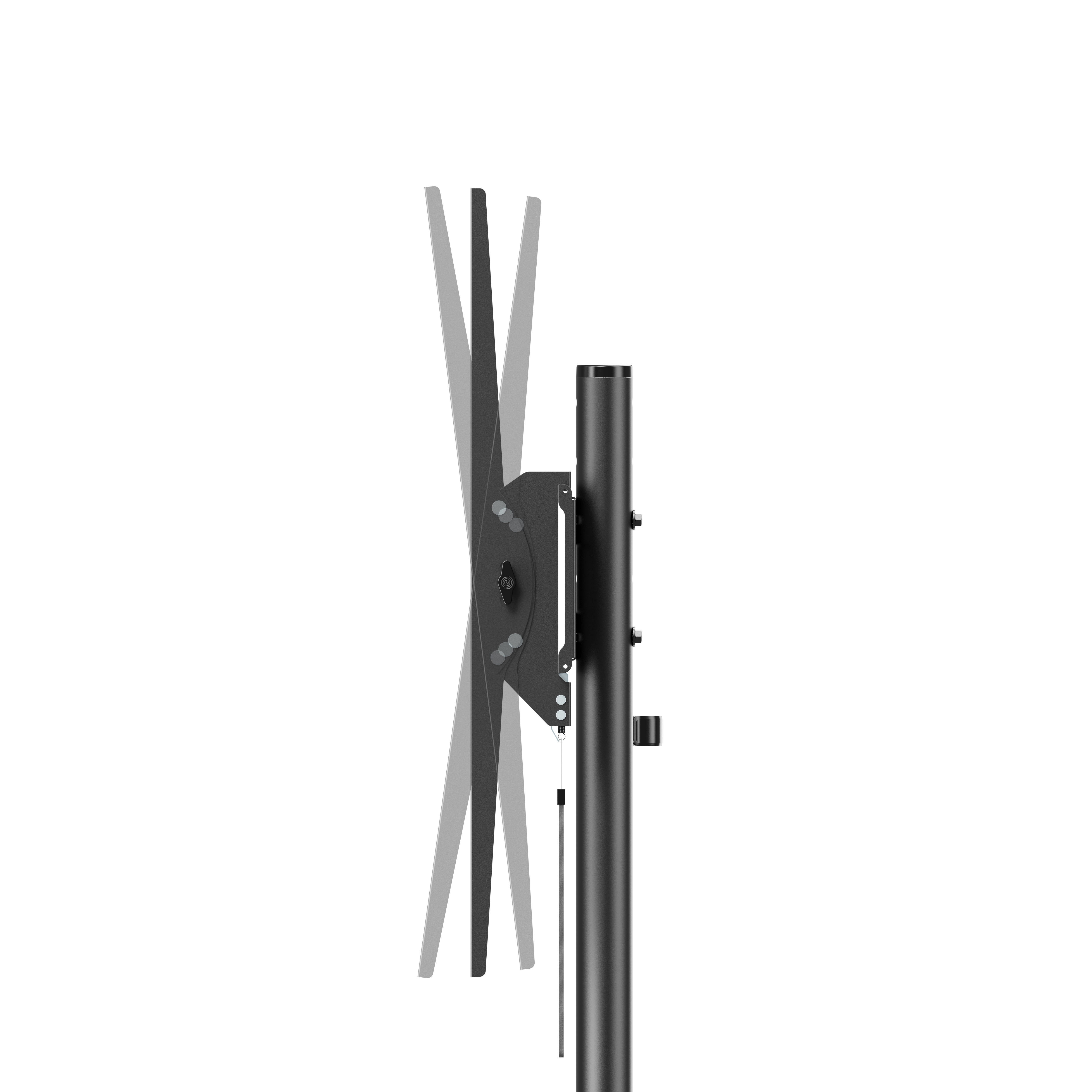 Supporto a Pavimento con Mensola per TV LCD/LED/Plasma 55-100'' - Techly ICA-TR044