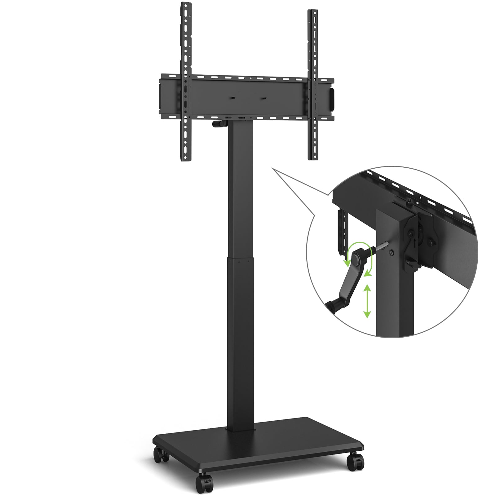 Supporto da Pavimento per TV da 42'' a 75'' con Regolazione Orizzontale o Verticale Nero - Techly ICA-TR101B