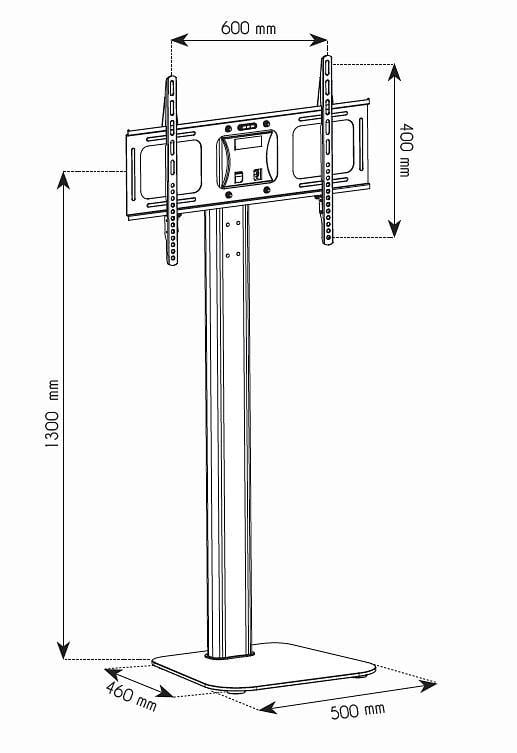 Supporto a Pavimento per TV LCD/LED/Plasma 32-70'' - Techly ICA-TR11