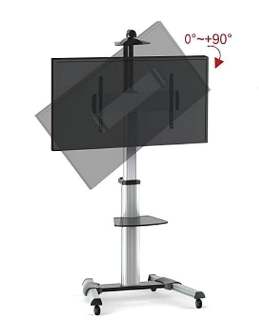 Supporto a Pavimento con una Mensola Trolley TV LCD/LED/Plasma 37-70'' - Techly ICA-TR15