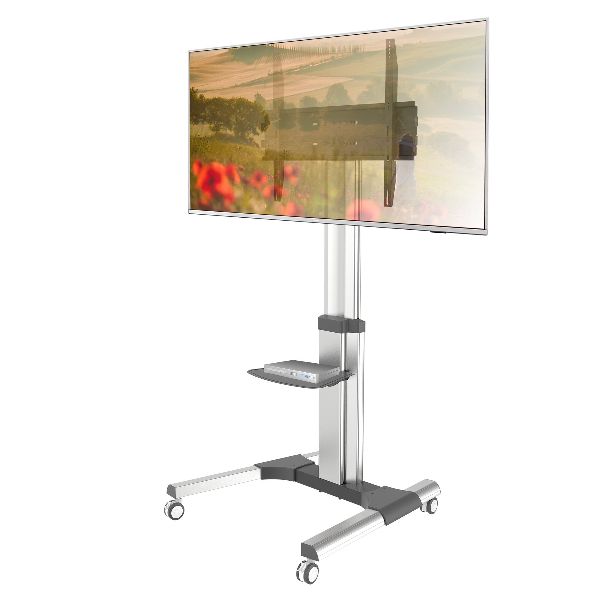 Supporto a Pavimento con una Mensola Trolley TV LCD/LED/Plasma 50-92'' - Techly ICA-TR156