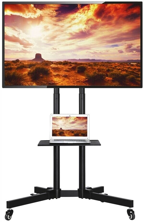 Trolley da Pavimento con Mensola per TV LCD/LED/Plasma 37-70'' - Techly ICA-TR16T