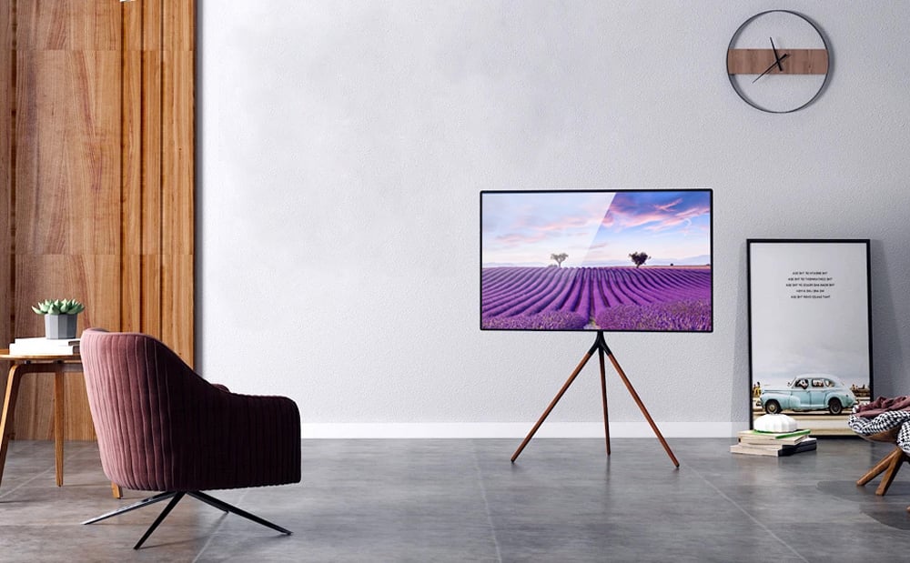 Supporto a Pavimento Cavalletto Tripod per TV LCD/LED/Plasma 45-65'' - Techly ICA-TR18SAM