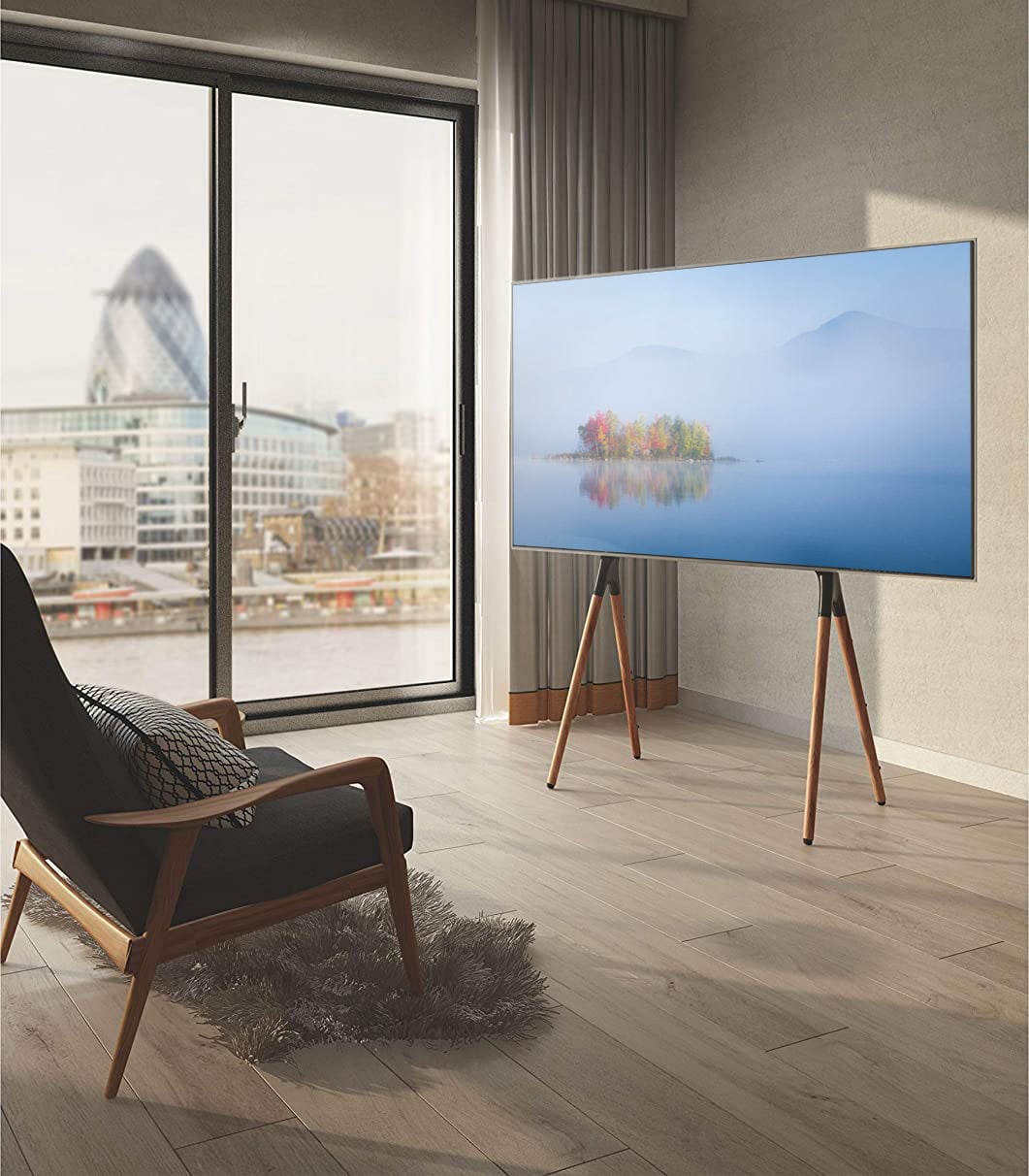 Supporto a Pavimento per TV LCD/LED/Plasma 49-70'' stile cavalletto - Techly ICA-TR19