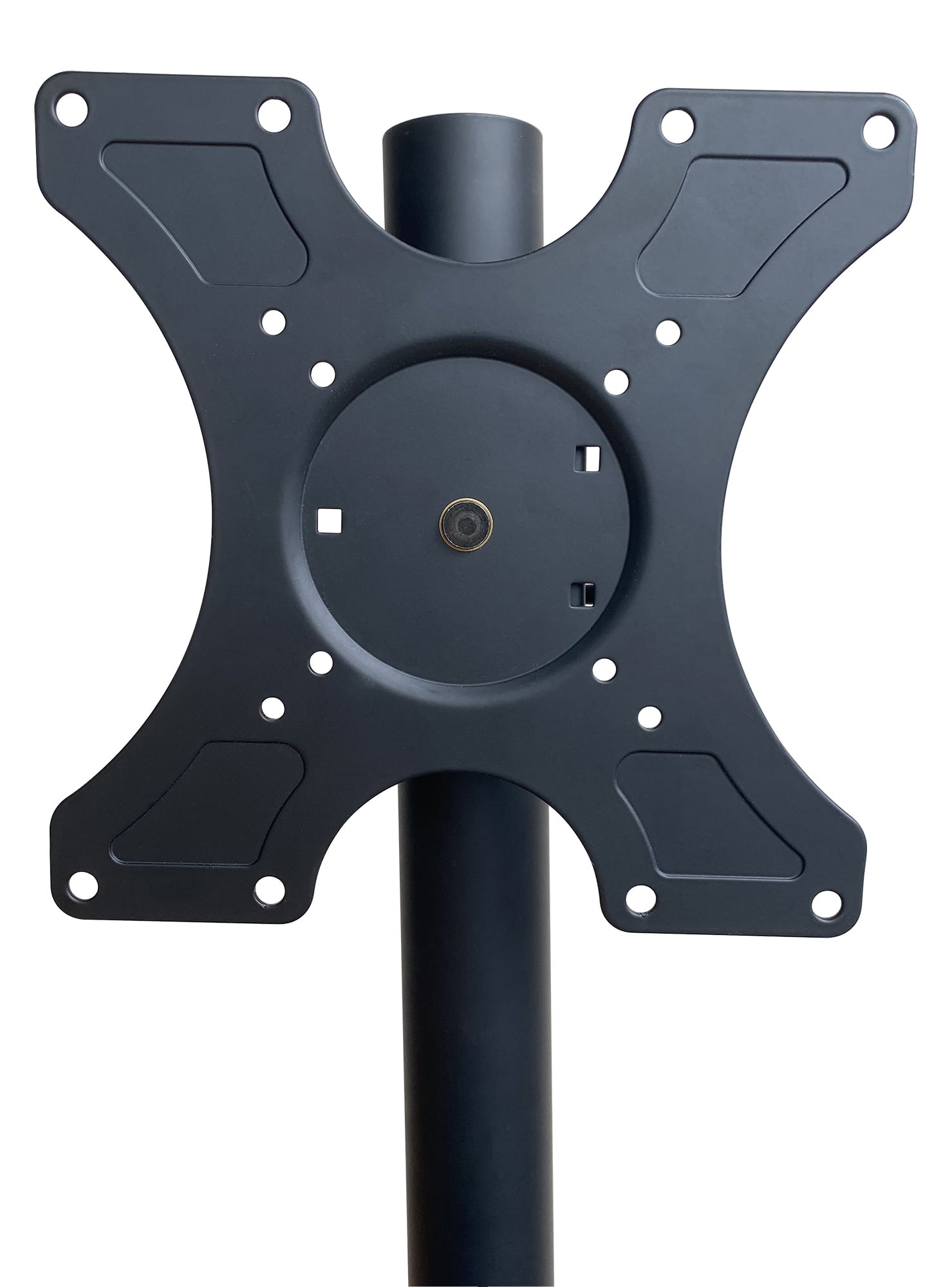 Supporto a Pavimento per TV con Mensola e Base Compatta Salva Spazio - Techly ICA-TR201