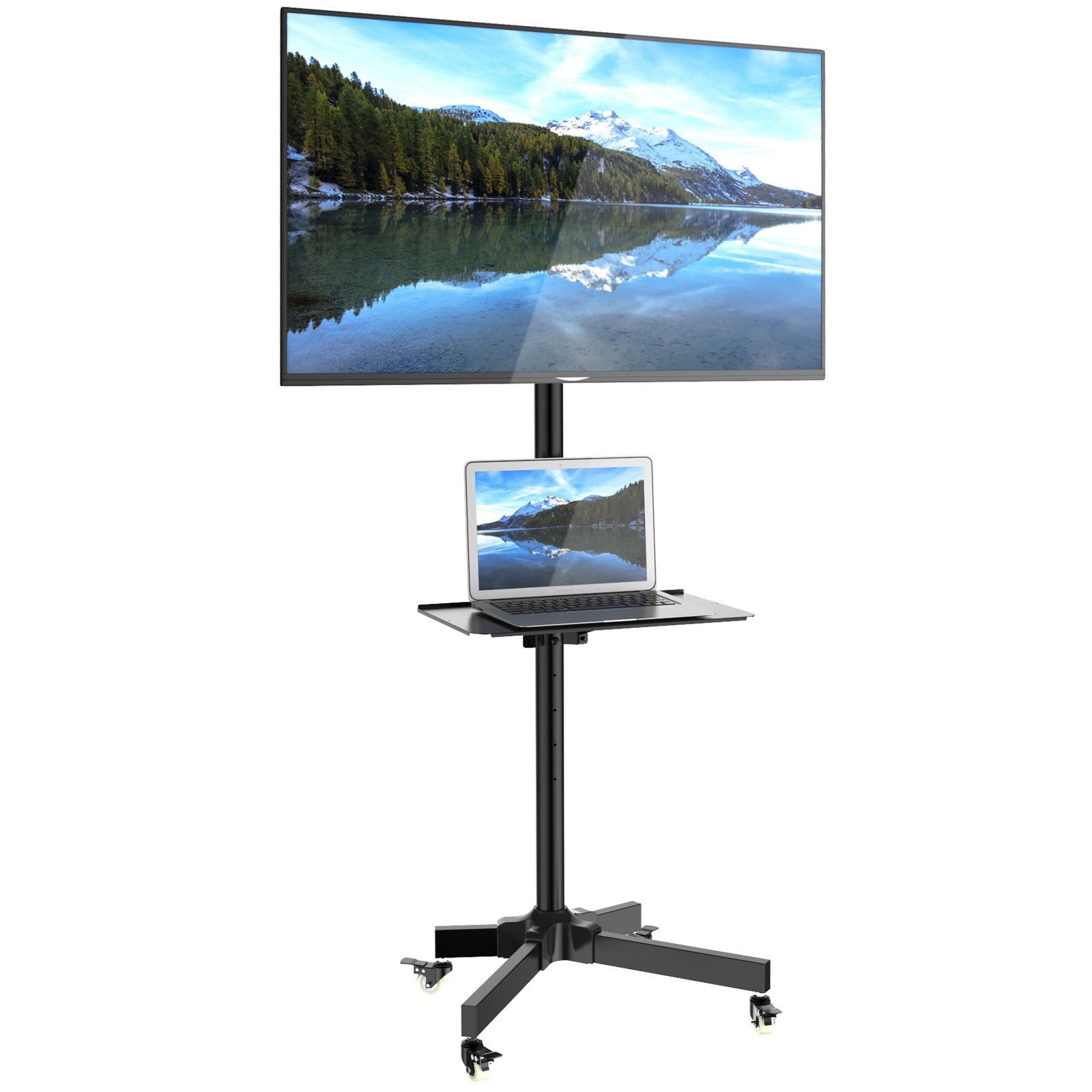 Supporto a Pavimento con Mensola Trolley TV LCD/LED/Plasma 23''-55'' - Techly ICA-TR21