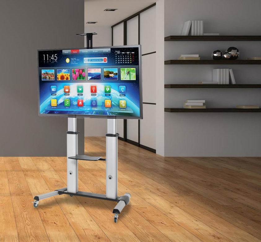Supporto mobile da pavimento per TV Ultra larghe 60-100'' - Techly ICA-TR24