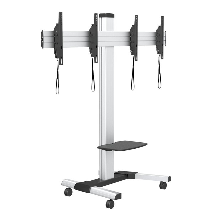 25 double screen video wall trolley - 55 " - Techly ICA-TR 2 VWH