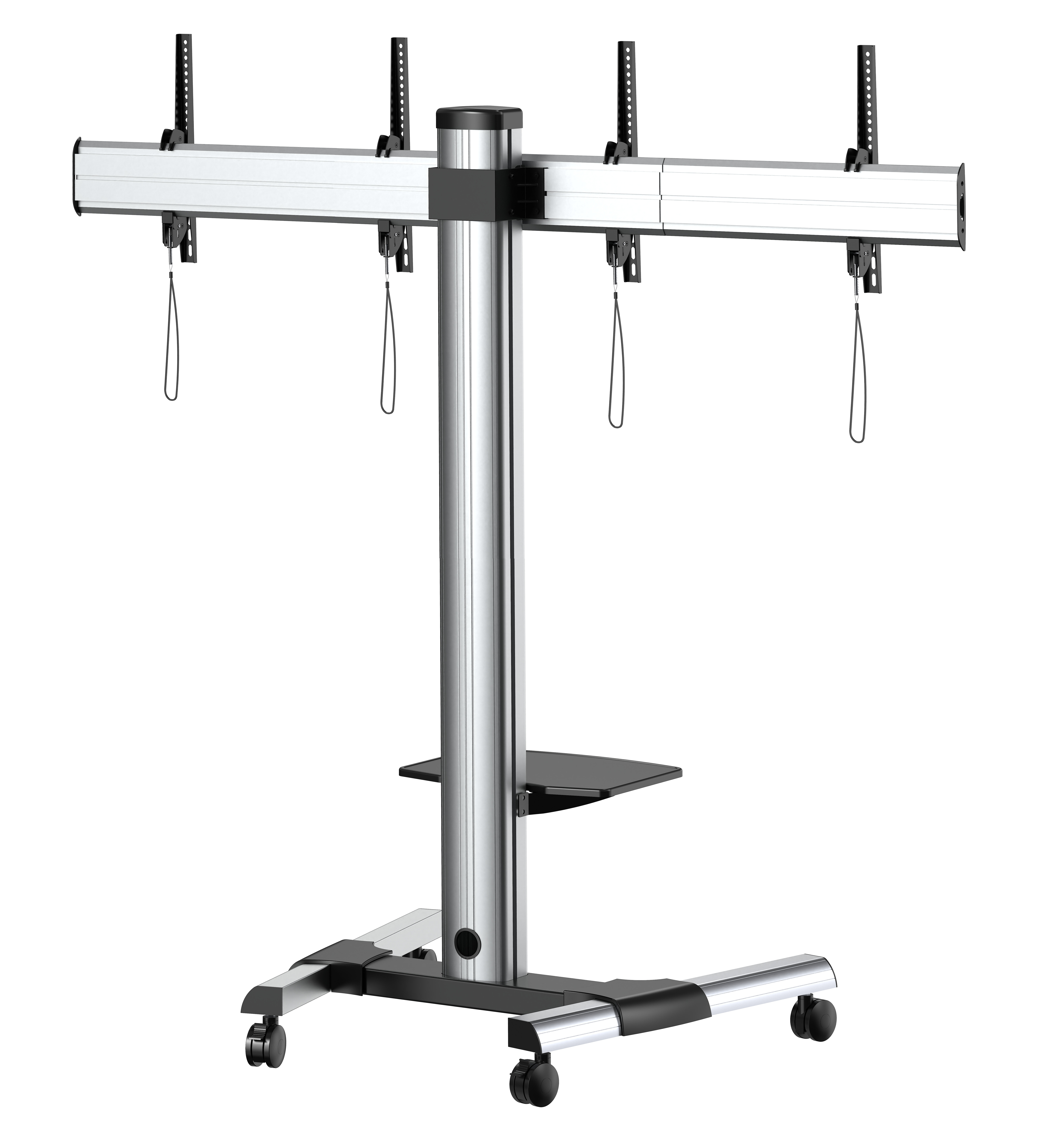 25 double screen video wall trolley - 55 " - Techly ICA-TR 2 VWH